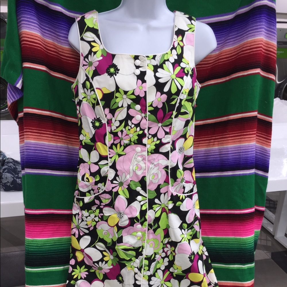 Vintage Bob Mackie Wearable art floral dress